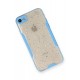 Newface iPhone 7 Kılıf Platin Simli Silikon - Mavi Newface iPhone 7 Kılıf Platin Simli Silikon - Mavi