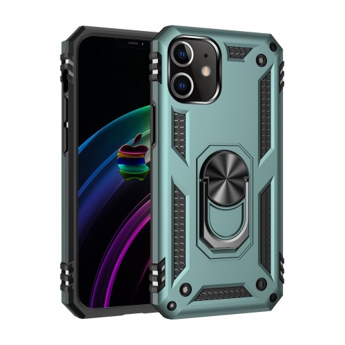 Newface iPhone 12 Mini Kılıf Sofya Yüzüklü Silikon Kapak - Yeşil Newface iPhone 12 Mini Kılıf Sofya Yüzüklü Silikon Kapak - Yeşil