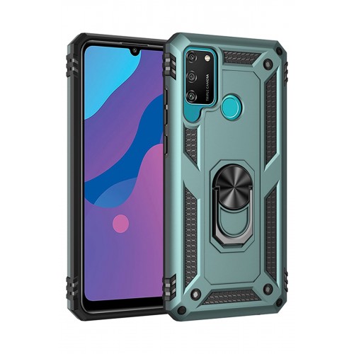 Newface Huawei Y6P Kılıf Sofya Yüzüklü Silikon Kapak - Yeşil Newface Huawei Y6P Kılıf Sofya Yüzüklü Silikon Kapak - Yeşil