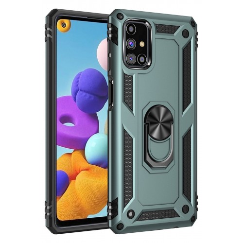 Newface Samsung Galaxy M51 Kılıf Sofya Yüzüklü Silikon Kapak - Yeşil Newface Samsung Galaxy M51 Kılıf Sofya Yüzüklü Silikon Kapak - Yeşil