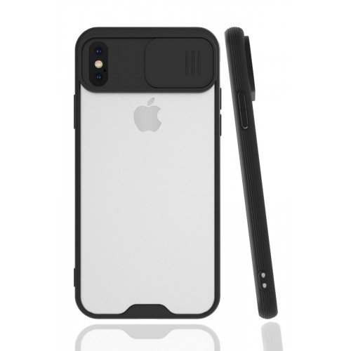 Newface iPhone XS Kılıf Platin Kamera Koruma Silikon - Siyah Newface iPhone XS Kılıf Platin Kamera Koruma Silikon - Siyah