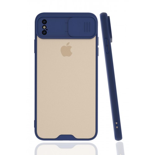 Newface iPhone XS Max Kılıf Platin Kamera Koruma Silikon - Lacivert Newface iPhone XS Max Kılıf Platin Kamera Koruma Silikon - Lacivert