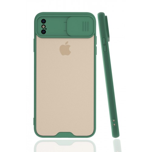 Newface iPhone XS Max Kılıf Platin Kamera Koruma Silikon - Yeşil Newface iPhone XS Max Kılıf Platin Kamera Koruma Silikon - Yeşil