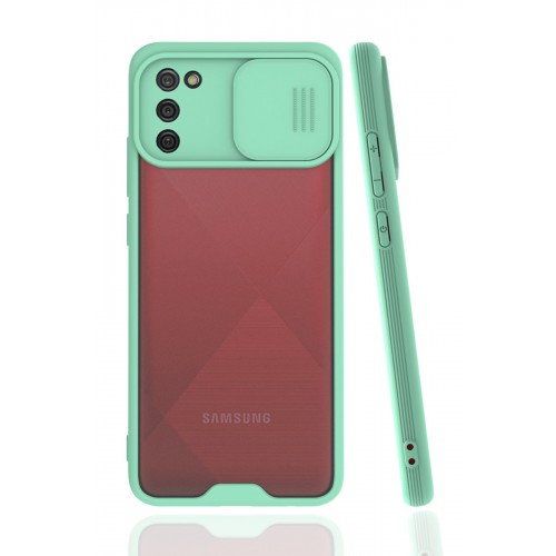 Newface Samsung Galaxy A02S Kılıf Platin Kamera Koruma Silikon - Açık Yeşil Newface Samsung Galaxy A02S Kılıf Platin Kamera Koruma Silikon - Açık Yeşil
