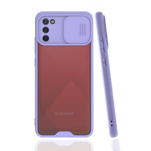 Newface Samsung Galaxy A02S Kılıf Platin Kamera Koruma Silikon - Lila Newface Samsung Galaxy A02S Kılıf Platin Kamera Koruma Silikon - Lila