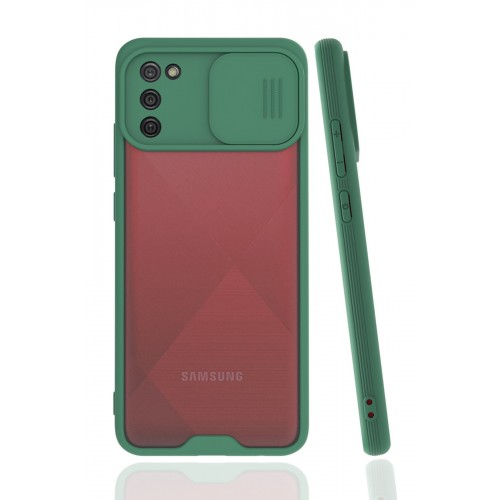 Newface Samsung Galaxy A02S Kılıf Platin Kamera Koruma Silikon - Yeşil Newface Samsung Galaxy A02S Kılıf Platin Kamera Koruma Silikon - Yeşil