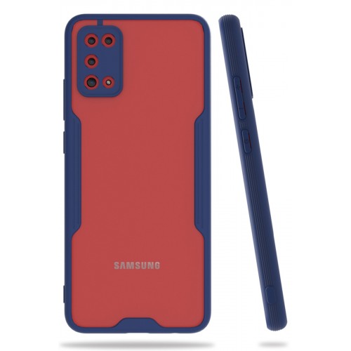 Newface Samsung Galaxy A02S Kılıf Platin Silikon - Lacivert Newface Samsung Galaxy A02S Kılıf Platin Silikon - Lacivert