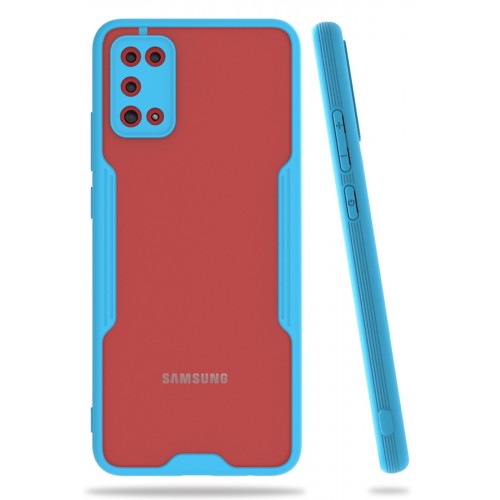 Newface Samsung Galaxy A02S Kılıf Platin Silikon - Mavi Newface Samsung Galaxy A02S Kılıf Platin Silikon - Mavi