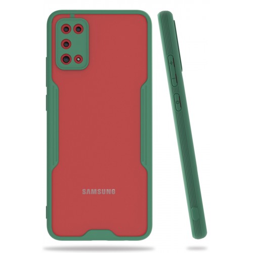 Newface Samsung Galaxy A02S Kılıf Platin Silikon - Yeşil Newface Samsung Galaxy A02S Kılıf Platin Silikon - Yeşil
