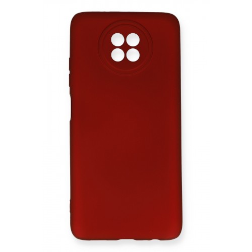 Newface Xiaomi Redmi Note 9 5G Kılıf Premium Rubber Silikon - Bordo Newface Xiaomi Redmi Note 9 5G Kılıf Premium Rubber Silikon - Bordo
