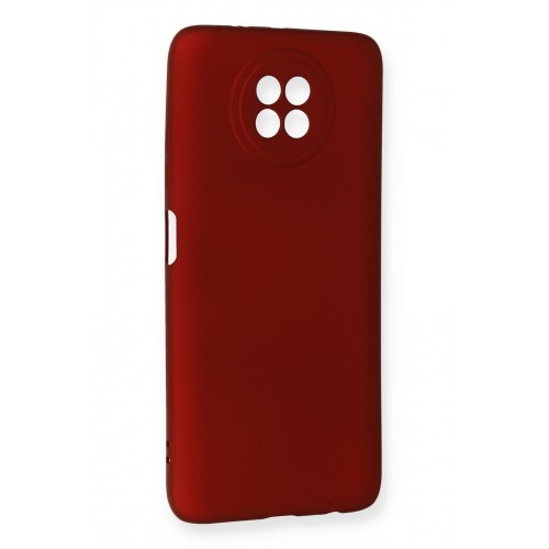Newface Xiaomi Redmi Note 9 5G Kılıf Premium Rubber Silikon - Bordo Newface Xiaomi Redmi Note 9 5G Kılıf Premium Rubber Silikon - Bordo