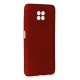 Newface Xiaomi Redmi Note 9 5G Kılıf Premium Rubber Silikon - Bordo Newface Xiaomi Redmi Note 9 5G Kılıf Premium Rubber Silikon - Bordo