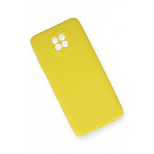 Newface Xiaomi Redmi Note 9 5G Kılıf Premium Rubber Silikon - Sarı Newface Xiaomi Redmi Note 9 5G Kılıf Premium Rubber Silikon - Sarı