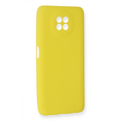 Newface Xiaomi Redmi Note 9 5G Kılıf Premium Rubber Silikon - Sarı Newface Xiaomi Redmi Note 9 5G Kılıf Premium Rubber Silikon - Sarı
