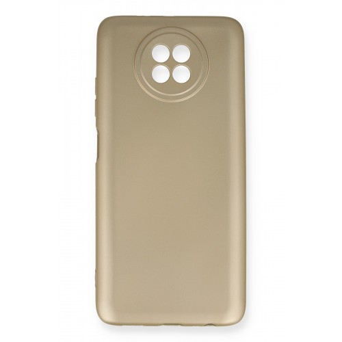Newface Xiaomi Redmi Note 9 5G Kılıf Premium Rubber Silikon - Gold Newface Xiaomi Redmi Note 9 5G Kılıf Premium Rubber Silikon - Gold