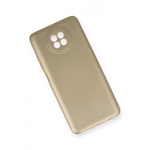 Newface Xiaomi Redmi Note 9 5G Kılıf Premium Rubber Silikon - Gold Newface Xiaomi Redmi Note 9 5G Kılıf Premium Rubber Silikon - Gold