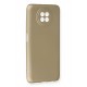 Newface Xiaomi Redmi Note 9 5G Kılıf Premium Rubber Silikon - Gold Newface Xiaomi Redmi Note 9 5G Kılıf Premium Rubber Silikon - Gold