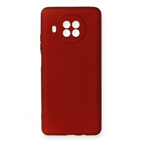 Newface Xiaomi Redmi Note 9 Pro 5G Kılıf Premium Rubber Silikon - Bordo