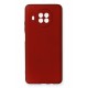 Newface Xiaomi Redmi Note 9 Pro 5G Kılıf Premium Rubber Silikon - Bordo