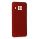 Newface Xiaomi Redmi Note 9 Pro 5G Kılıf Premium Rubber Silikon - Bordo