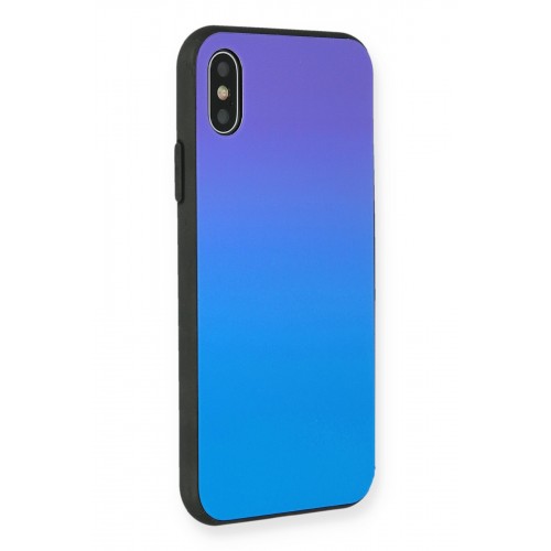 Newface iPhone X Kılıf Grady Silikon - Mavi-Mor Newface iPhone X Kılıf Grady Silikon - Mavi-Mor