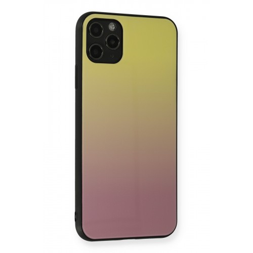 Newface iPhone 11 Pro Max Kılıf Grady Silikon - Sarı-Pembe Newface iPhone 11 Pro Max Kılıf Grady Silikon - Sarı-Pembe