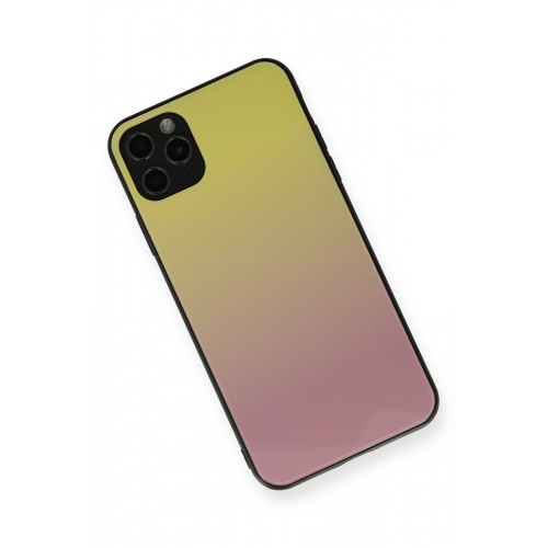 Newface iPhone 11 Pro Max Kılıf Grady Silikon - Sarı-Pembe Newface iPhone 11 Pro Max Kılıf Grady Silikon - Sarı-Pembe