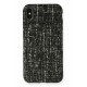 Newface iPhone X Kılıf Ottoman Kumaş Silikon - Siyah Newface iPhone X Kılıf Ottoman Kumaş Silikon - Siyah