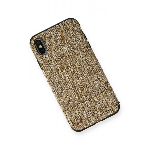 Newface iPhone XS Max Kılıf Ottoman Kumaş Silikon - Krem Newface iPhone XS Max Kılıf Ottoman Kumaş Silikon - Krem