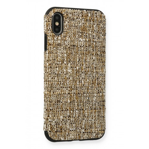 Newface iPhone XS Max Kılıf Ottoman Kumaş Silikon - Krem Newface iPhone XS Max Kılıf Ottoman Kumaş Silikon - Krem