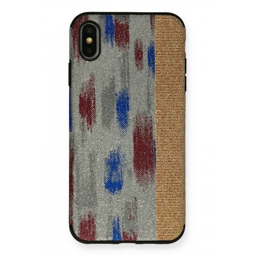 Newface iPhone XS Max Kılıf Ottoman Simli Silikon - Gri Newface iPhone XS Max Kılıf Ottoman Simli Silikon - Gri