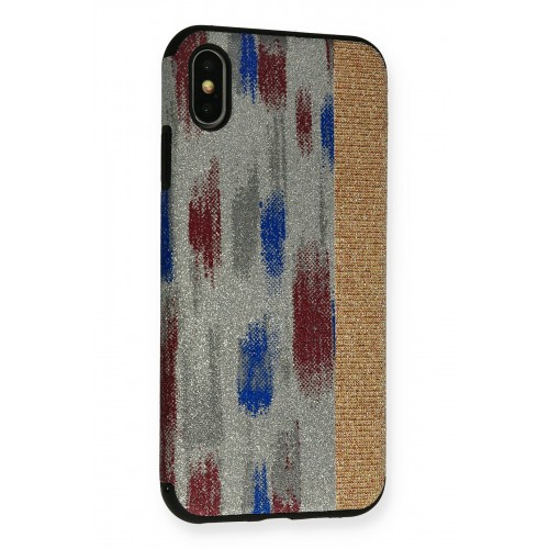 Newface iPhone XS Max Kılıf Ottoman Simli Silikon - Gri Newface iPhone XS Max Kılıf Ottoman Simli Silikon - Gri