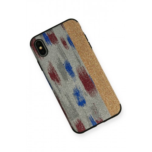 Newface iPhone XS Max Kılıf Ottoman Simli Silikon - Gri Newface iPhone XS Max Kılıf Ottoman Simli Silikon - Gri
