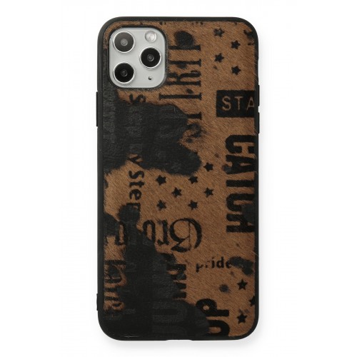 Newface iPhone 11 Pro Max Kılıf Yele Silikon Kapak - Koyu Kahve Newface iPhone 11 Pro Max Kılıf Yele Silikon Kapak - Koyu Kahve