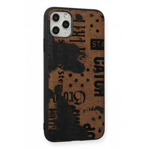 Newface iPhone 11 Pro Max Kılıf Yele Silikon Kapak - Koyu Kahve Newface iPhone 11 Pro Max Kılıf Yele Silikon Kapak - Koyu Kahve