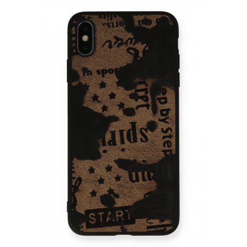 Newface iPhone XS Max Kılıf Yele Silikon Kapak - Koyu Kahve Newface iPhone XS Max Kılıf Yele Silikon Kapak - Koyu Kahve