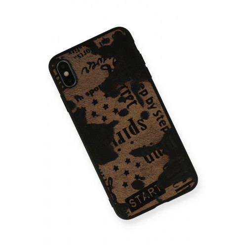 Newface iPhone XS Max Kılıf Yele Silikon Kapak - Koyu Kahve Newface iPhone XS Max Kılıf Yele Silikon Kapak - Koyu Kahve