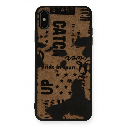 Newface iPhone XS Max Kılıf Yele Silikon Kapak - Açık Kahve Newface iPhone XS Max Kılıf Yele Silikon Kapak - Açık Kahve