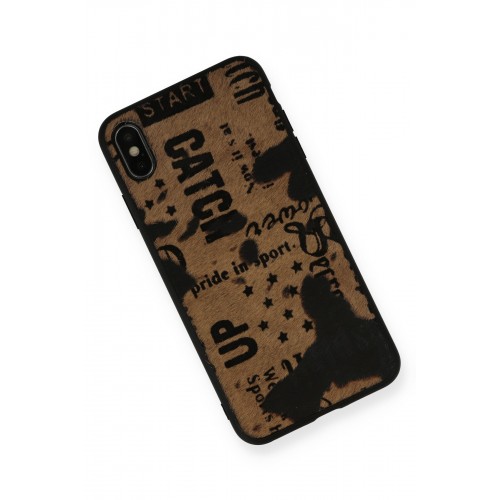 Newface iPhone XS Max Kılıf Yele Silikon Kapak - Açık Kahve Newface iPhone XS Max Kılıf Yele Silikon Kapak - Açık Kahve