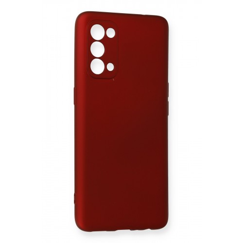 Newface Oppo Reno 5 Kılıf Premium Rubber Silikon - Bordo Newface Oppo Reno 5 Kılıf Premium Rubber Silikon - Bordo