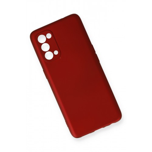 Newface Oppo Reno 5 Kılıf Premium Rubber Silikon - Bordo Newface Oppo Reno 5 Kılıf Premium Rubber Silikon - Bordo