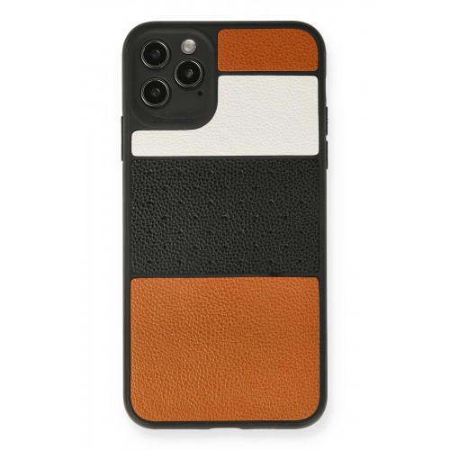 Newface iPhone 11 Pro Max Kılıf Sky Deri Silikon - Taba Newface iPhone 11 Pro Max Kılıf Sky Deri Silikon - Taba