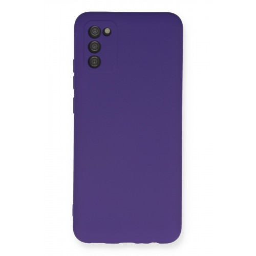 Newface Samsung Galaxy A02S Kılıf Nano içi Kadife Silikon - Mor Newface Samsung Galaxy A02S Kılıf Nano içi Kadife Silikon - Mor