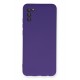 Newface Samsung Galaxy A02S Kılıf Nano içi Kadife Silikon - Mor Newface Samsung Galaxy A02S Kılıf Nano içi Kadife Silikon - Mor