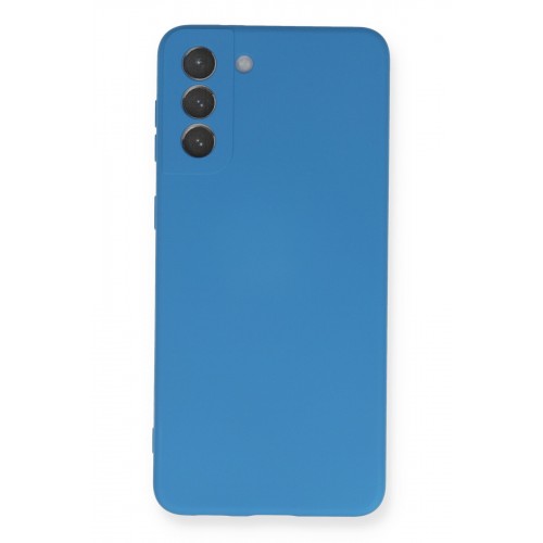 Newface Samsung Galaxy S21 Plus Kılıf Nano içi Kadife Silikon - Mavi Newface Samsung Galaxy S21 Plus Kılıf Nano içi Kadife Silikon - Mavi