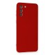 Newface Samsung Galaxy S21 Plus Kılıf Nano içi Kadife Silikon - Kırmızı Newface Samsung Galaxy S21 Plus Kılıf Nano içi Kadife Silikon - Kırmızı