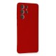 Newface Samsung Galaxy S21 Ultra Kılıf Nano içi Kadife Silikon - Kırmızı Newface Samsung Galaxy S21 Ultra Kılıf Nano içi Kadife Silikon - Kırmızı