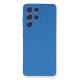 Newface Samsung Galaxy S21 Ultra Kılıf Nano içi Kadife Silikon - Mavi Newface Samsung Galaxy S21 Ultra Kılıf Nano içi Kadife Silikon - Mavi