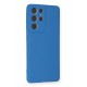Newface Samsung Galaxy S21 Ultra Kılıf Nano içi Kadife Silikon - Mavi Newface Samsung Galaxy S21 Ultra Kılıf Nano içi Kadife Silikon - Mavi
