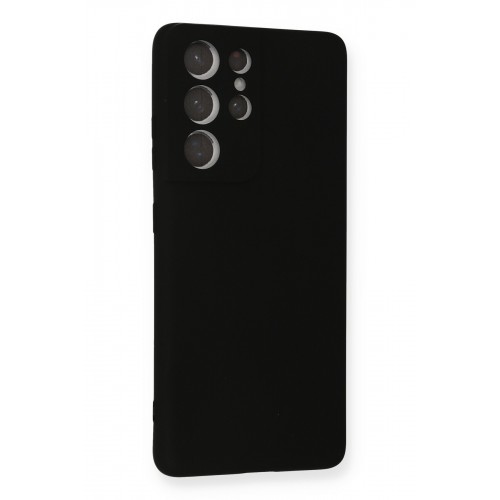 Newface Samsung Galaxy S21 Ultra Kılıf Nano içi Kadife Silikon - Siyah Newface Samsung Galaxy S21 Ultra Kılıf Nano içi Kadife Silikon - Siyah
